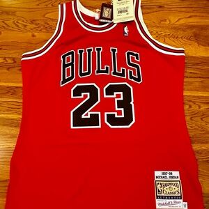 SOLD Authentic Mitchell & Ness Michael Jordan Jersey Bulls, Mens Size 44(L)